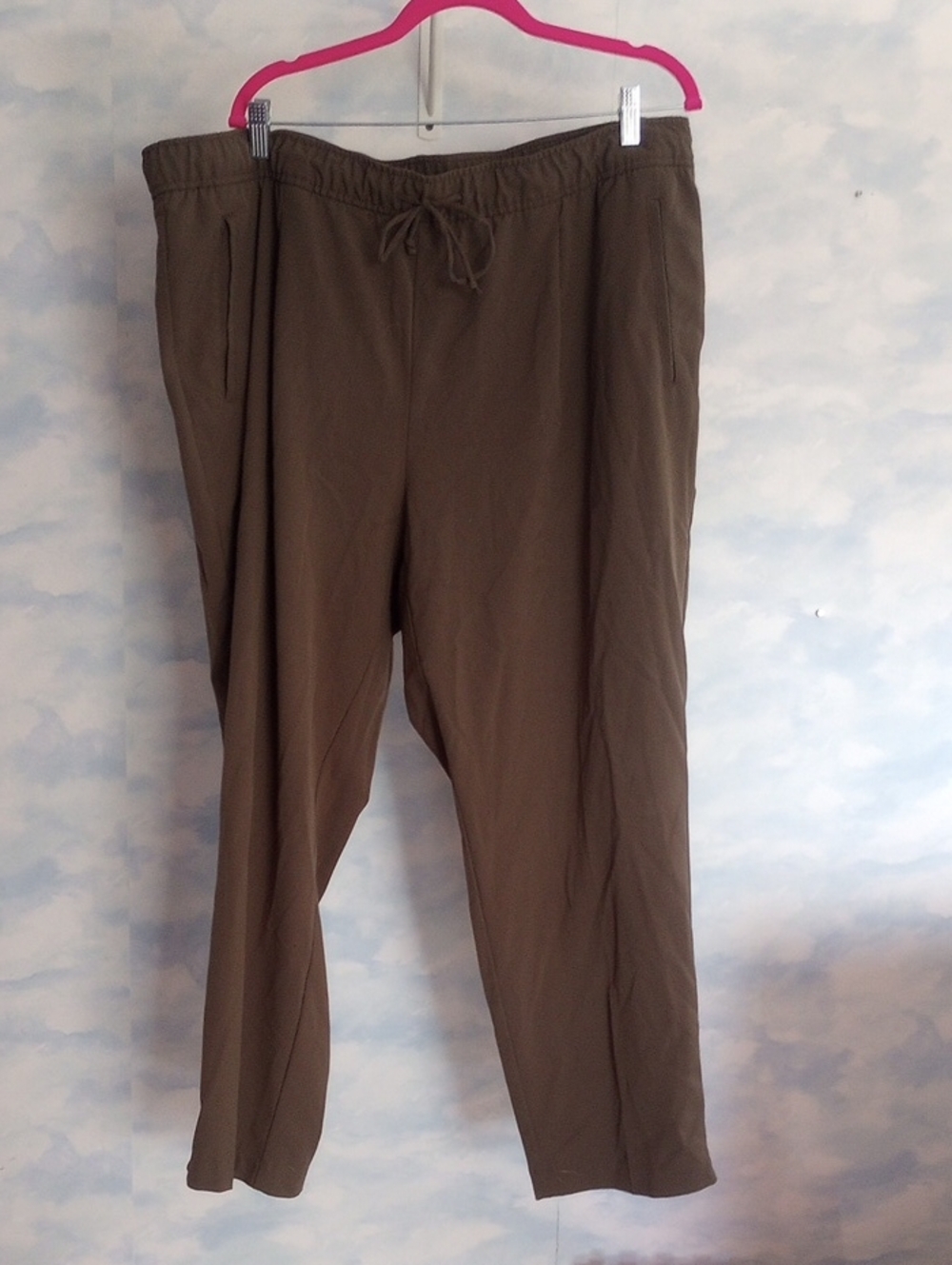 Women's Casual Drawstring Pants - Brown